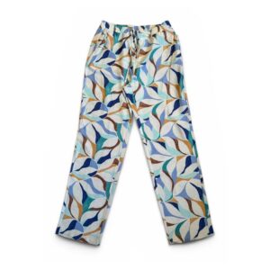 Pantalón estampado de hojas