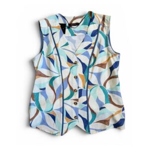 Camisa estampada de hojas