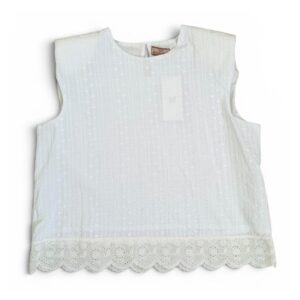 Camisa con hombreras blanca